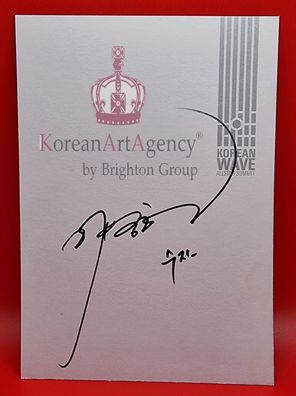 Lee Byung hun Korean Wave Allstar Summit Post Card Autograph