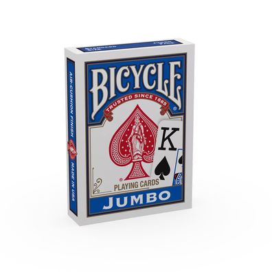 Bicycle® Kartendeck Rider Back Jumbo Index (blau) Kartenspiel Cards Pokerkarten