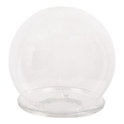 Clayre & Eef Glocke Ø 15x16 cm Transparant Glas Rund (Gr. Ø 15x16 cm)