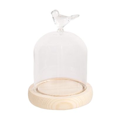 Clayre & Eef Glocke Ø 10x14 cm Transparant Glas (Gr. Ø 10x14 cm)