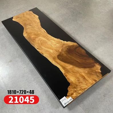 Tisch Epoxid Harz Esstisch Echtes Holz Massive Möbel Wasserfall Epoxy Konferenz
