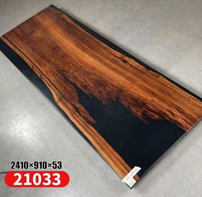Esstisch River Table Echtes Holz Flusstisch Massiv Epoxidharz Tische 241x91 Neu