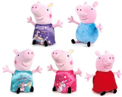 Peppa Wutz Plüschfigur (31cm) Kuscheltier Stofftier verschiedene Kleider Plüsch