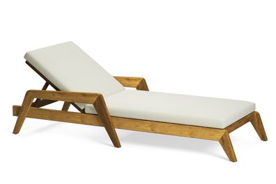 Stilvoller Liegestuhl Designer Terrassen Chaiselongue Edle Gartenmöbel