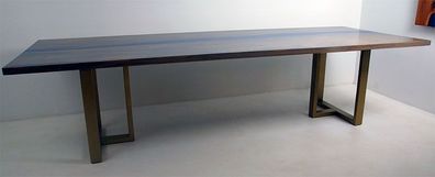 Epoxidharz Esstisch River Table Echtes Holz Massiv Tische 220x100 Flusstisch Neu