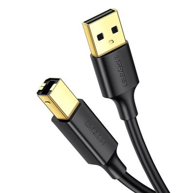 Ugreen US135 Drucker Kabel USB 2.0 vergoldet 2 Meter Kabel USB A auf USB B für