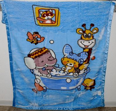 SC005 Süße Baby Kinder Fleece Schmusedecke Bett Kuschel decke 100x140 cm Motiv 8