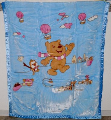 SC001 Süße Baby Kinder Fleece Schmusedecke Bett Kuschel decke 100x140cm Motiv 10