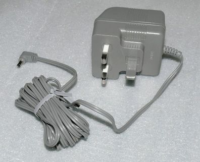 BT AC DC UK Adaptor Ladegerät Netzteil Netzstecker 6V 300mA 1,6VA 3,1-1,9mm Grau