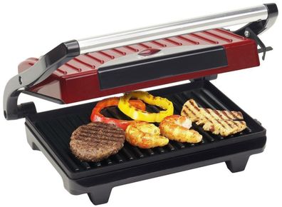 Bestron APG100R Senioren Panini Party Kontakt Sandwich Elektro Grill platte Rot