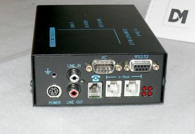 Dedicated Micros DAL0200 DVST Full Duplex Audio Link AUX IN OUT RS232 CBUS 9V 1A