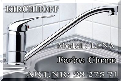 Kirchhoff LENA Designer Küchen Spültisch armatur 360° Langschnauze Chrom 41