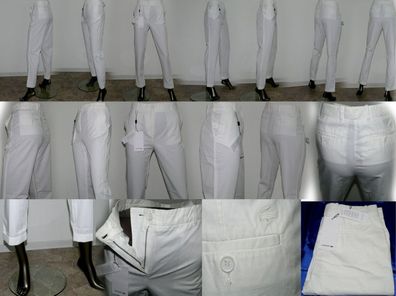 Lacoste HF 8145 001 Cotton Jeans 7/8 Elegante Hose Chino Pant 36 bis 46 White