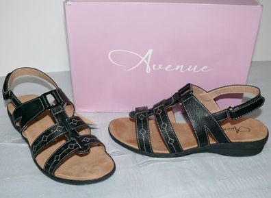 Avenue 141151 SIKSJO Sommer leichte Sandalen Schuhe atmungsaktiv 37 Schwarz