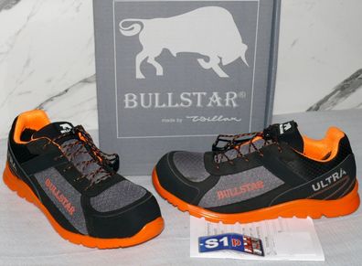 Bullstar 2497 ULTRA S1P Sicherheits Arbeits Boots Schuhe SRC Komposit BLK ORANGE