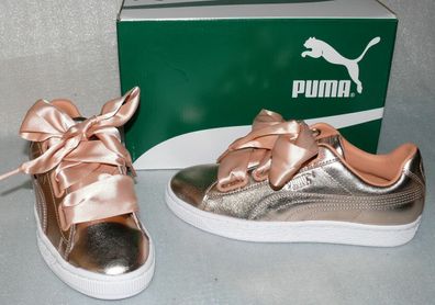 Puma 366730 03 Basket Heart Luxe Wn's Women Schuhe Sneaker 37 38 Dusty Coral Wei