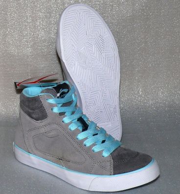 Lining D718 Hanf Tech Rau Leder Damen Schuhe Freizeit Sneaker Grau Türkis 38 1/3