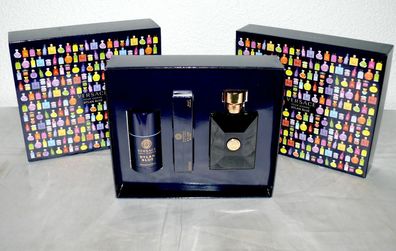 Versace POUR HOMME DYLAN BLUE Set EDT Spray 100ml Reise Tube 10ml Deodorant 75ml