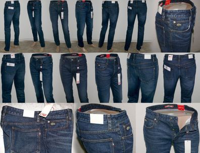 Lacoste L!VE HH 9291 Jeans Slim Fit 5 Pocket Hose 100% Cotton W32 L34 Dk. Blau