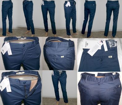 Lacoste HH 7398 00 NE8 Chino Hose Regular Fit 100% Cotton Jeans W30 L34 Navy