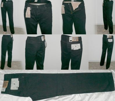 FST Faster 0303 ORG Worldwide Basic Fit Comfort Denim Jeans W 36 42 L34 Schwarz