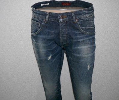 Jack & Jones JJ I Frank Leen JJ 115 Cropped Fit Herren Jeans Hose W33 L32 Blau