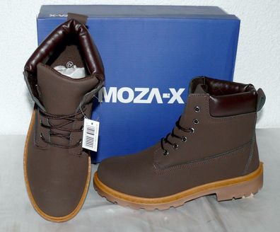 MOZA-X B248760 Warme Herbst Winter Schuhe Boots Stiefel PU 40 45 Braun Camel