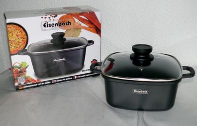 Eisenbach Ø20x9cm 2,8L Koch Suppen Geschirr Casserole Topf Deckel Antihaft BK