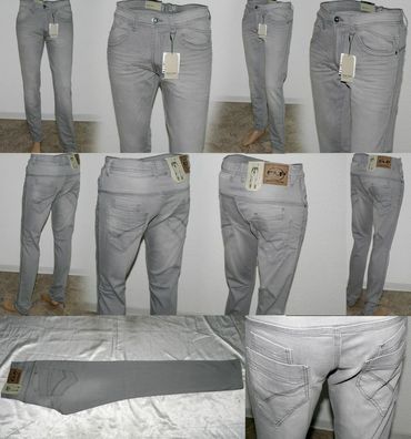 CLP 1300 Luca Lt. Grey Used Slim Fit Comfort Stretch Jeans W 32 40 L 32 36 Grau