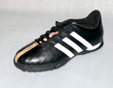 adidas B40878 11 Nova TF J Leder schuhe Fußball Soccer 36 2/3 UK 4 Schwarz Weiß