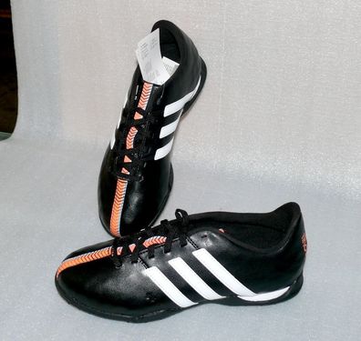 adidas B40878 11 Nova TF J Leder schuhe Fußball Soccer EU 38 UK 5 Schwarz Weiß