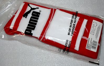 PUMA 735491 21 Olympics V1.08 Fussball Socken Stutzen Strümpfe Rot Weiß 39-42