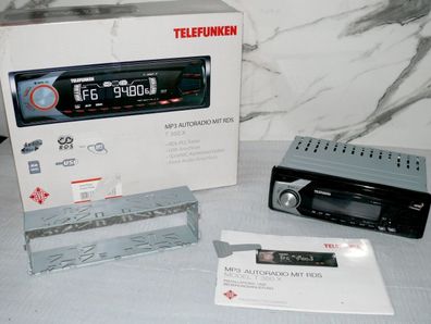 Telefunken T360X CAR AUTO RADIO PLL RDS MP3 USB SD AUX 4x 40W ID-Tag Schwarz