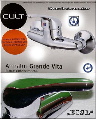 EISL CULT GRANDE VITA Duscharmatur wannen brause Dusche Bad armatur chrom D 71