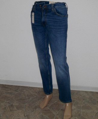 Mustang Tramper 111 Stretch Regular Fit Straight Jeans Hose W 31 42 L32 Navy 583