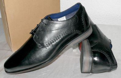 Bruno Banani 47869 Business Elegante Leder Schnür Halb Schuhe 42 45 46 Schwarz