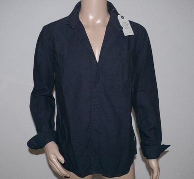 Jack & Jones 12144961 JOR Terry OPG Herren Hemd Shirt Langarm Slim Fit L Navy