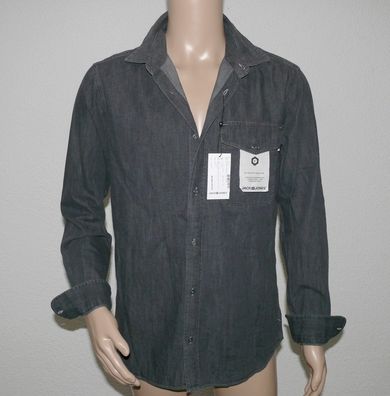 Jack & Jones JCO Denim ONE Pocket Herren Hemd Shirt Langarm Slim 12139993 L Grau