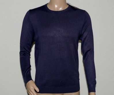 Versace VI20AI0007 Girocollo 19 V 69 Business Rund Hals Pullover M L XXL Dk. Blau