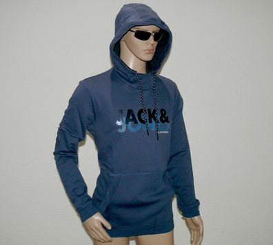 Jack & Jones 12128524 JCO Hong Sweat Hood Kapuzen Pullover Regular L Blau Sargas