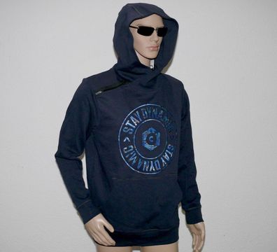 Jack & Jones 12140122 JCO Brody Sweat Hood Kapuzen Pullover Regular L Navy Grafi