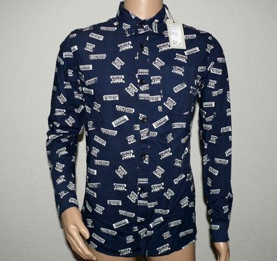 Jack & Jones 12143917 JOR Elton Men Hemd Shirt Langarm Slim Fit L Tab Shoe Navy