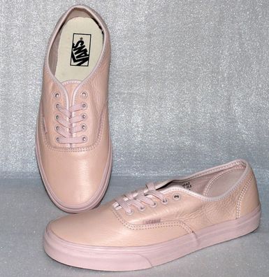 Vans UA Authentic Herren Leder Schuhe Gr 42 US9 Freizeit Sneaker Monosepia Rose