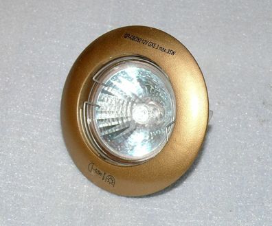 Alaska 3508 Halogen Decken Wand Einbau Strahler Licht Spots Gold ink Leuchte 35W