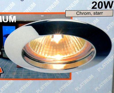 Alaska 3506 Halogen Decken Wand Einbau Strahler Licht spots Leuchte 20W Chrom