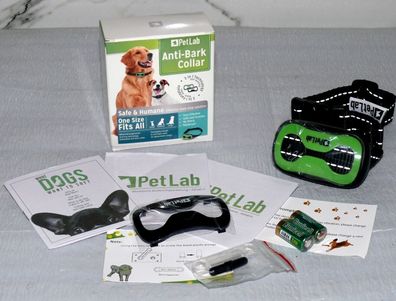 PET LAB PET681V Anti-Bell Erziehungs Halsband Hundetraining Vibration Töne Hunde