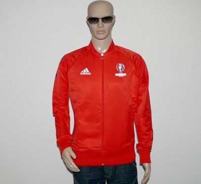 Adidas AI3143 EC16 VOL ANTHEM Volunteer UEFA Jacket ZIP Langarm Jacke M Rot