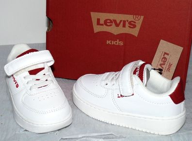 Levis NEW UNION MINI VUNI0074S Kinder Kunstleder Schuhe Ultra Sneaker Gr. 23 WHT