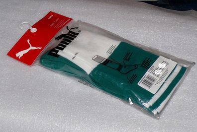 PUMA 701002 05 King Socks Fussball Socken Stutzen Strümpfe Dk. Grün Weiß Gr 43-46