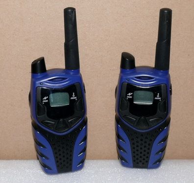 Magnum E8270 PMR Walkie Talkie Hand Sprech funk gerät 8 Kanäle bis 5Km Schw-Blau